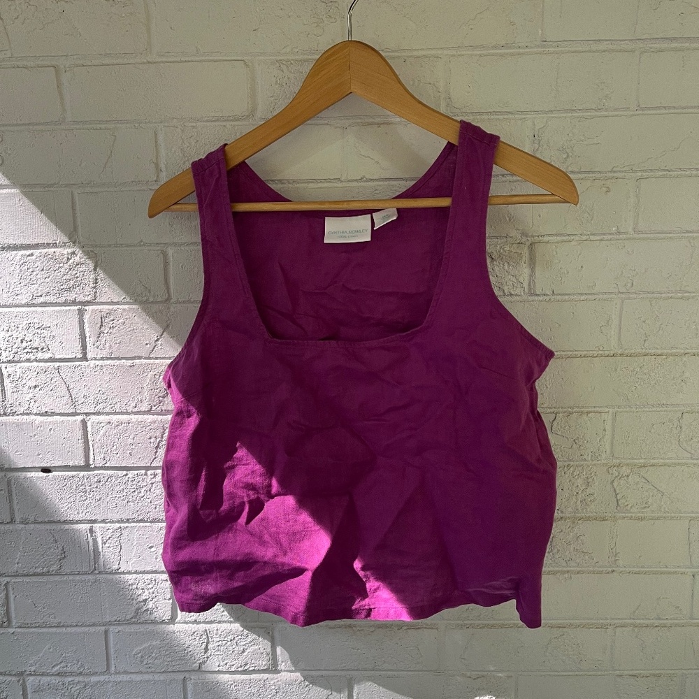 Cynthia Rowley Linen Tank